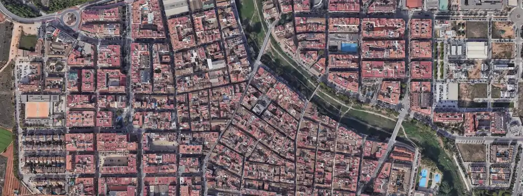 Vista aerea satelite Paiporta